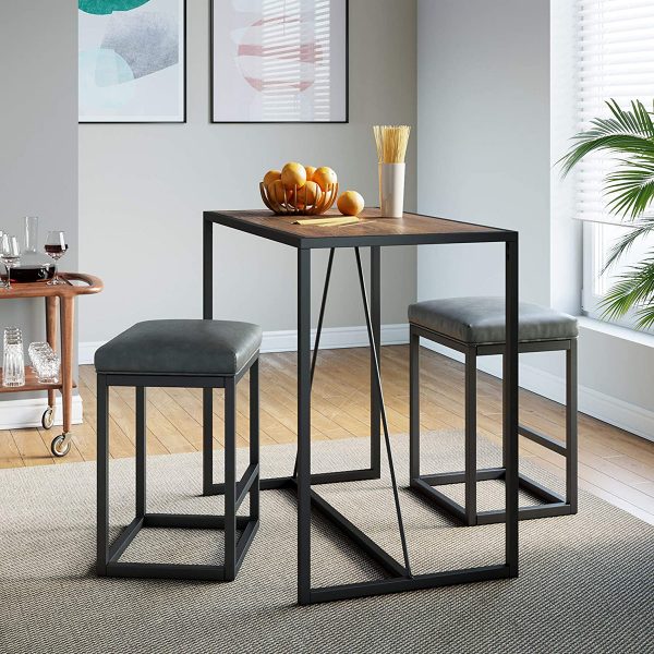 51 Small Dining Tables To Save Space, Round Table And Stools