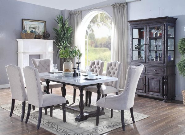 51 Farmhouse Dining Tables That Are, 5 Piece Modern Farmhouse Dining Room Set White Sage