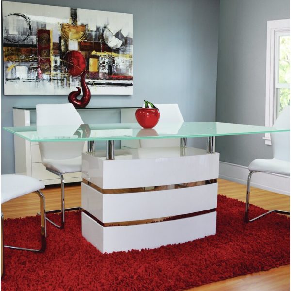 Glass Dining Table With White Base Off 71, Cmi Serena 60 Round Glass Dining Table With Pedestal Base