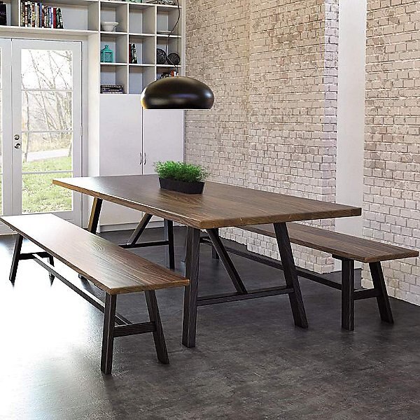 51 Farmhouse Dining Tables That Are, Farm Table And Bench