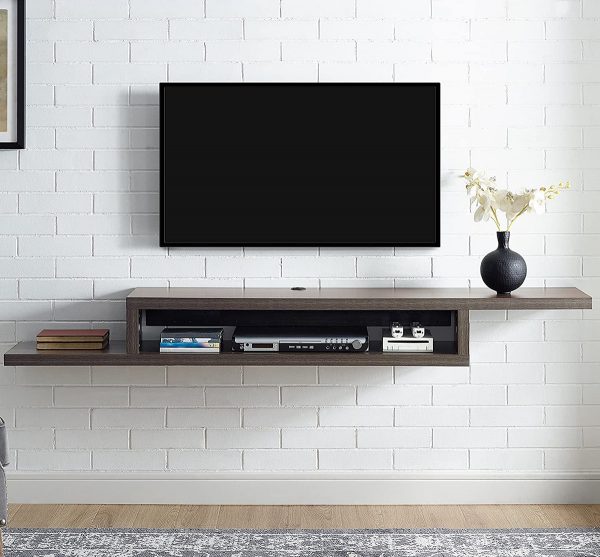 51 Floating Tv Stands To Binge Your, Japanese Wall Shelves Design For Tv
