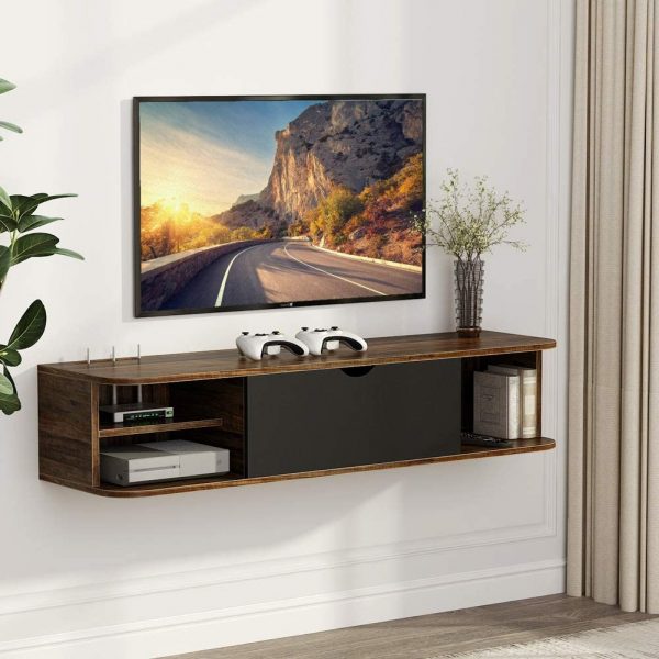 51 Floating Tv Stands To Binge Your Favorite Shows In Style - Shelf For Wall Hung Tv