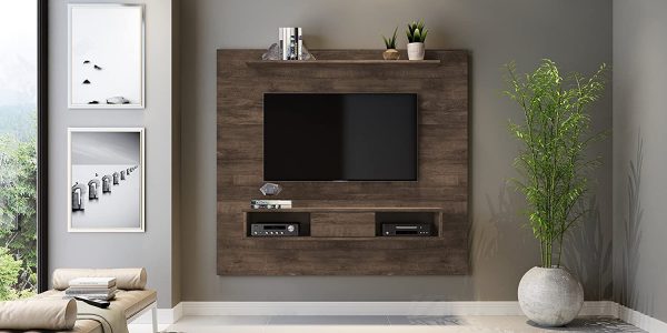 51 Floating Tv Stands To Binge Your, Wooden Wall Mounted Shelves For Tv