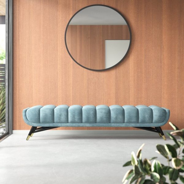 51 Benches That Catch The Eye, Contemporary Leather Entryway Bench