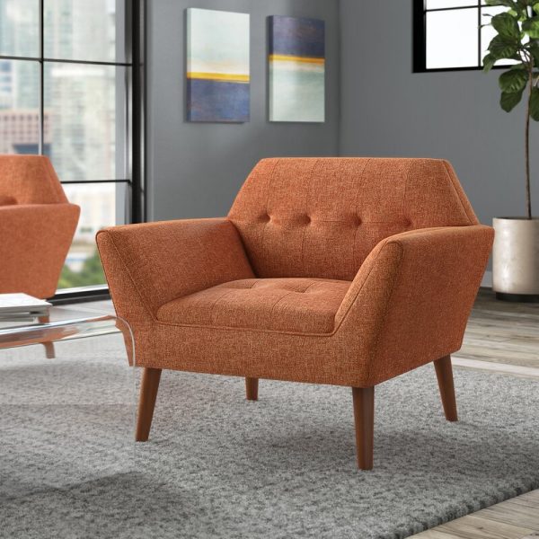 51 Oversized Chairs That Make The Case, Burnt Orange Armchair