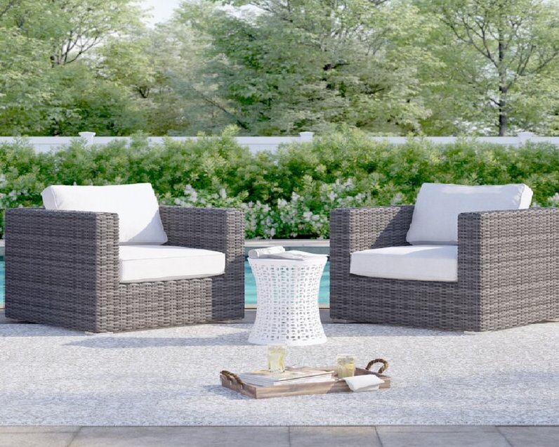 Oversized Wicker Patio Chairs With, Oversized Patio Chairs