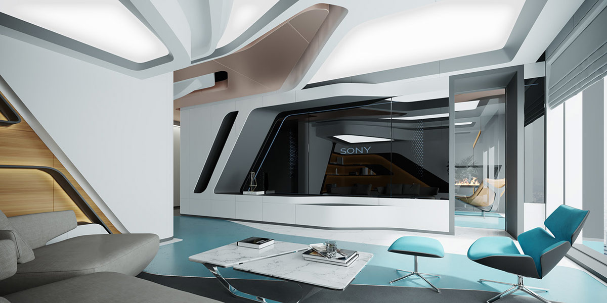 Futuristic Home Interiors Shaped By Technological Inspiration - Futuristic Home Decor