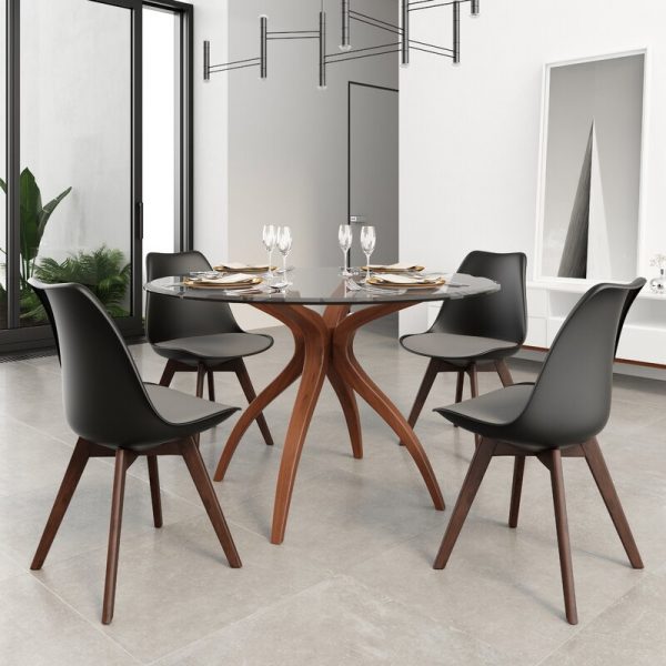 51 Mid Century Modern Dining Tables For, Mid Century Modern Round Kitchen Table And Chairs