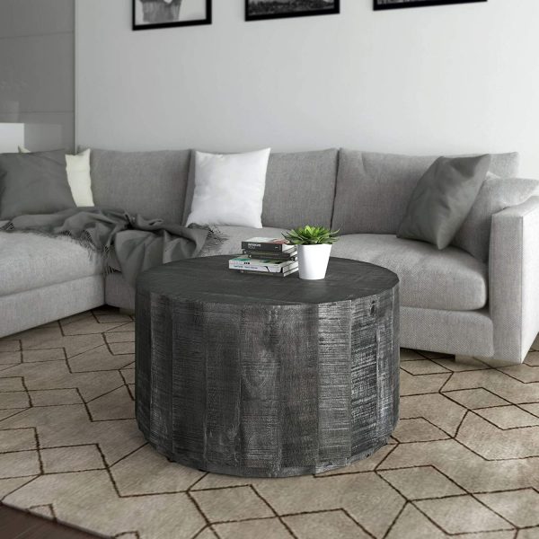 51 Small Coffee Tables To Fit Any, Dark Gray Wood Round Coffee Table