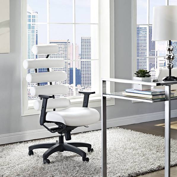 51 White Office Chairs To Brighten Your, High Back Leather Office Chair White