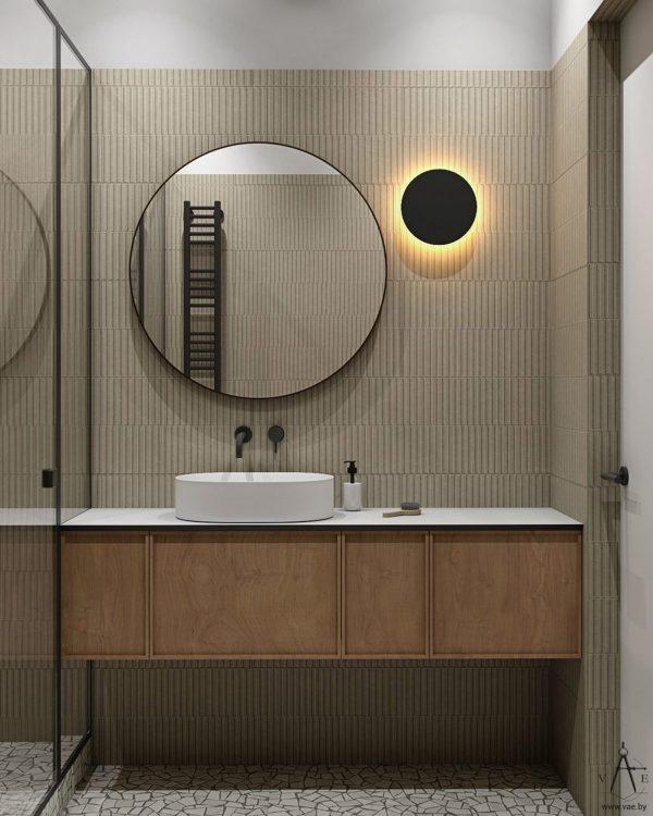 round vanity mirror | Interior Design Ideas