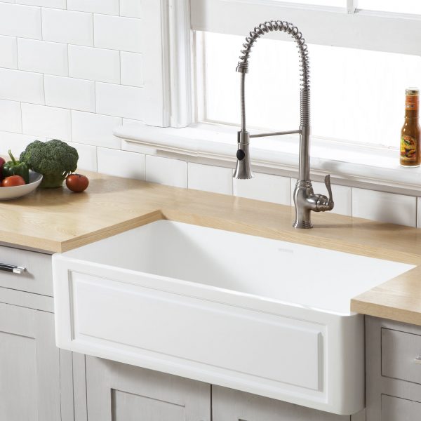 51 Farmhouse Sinks That Can Bring, White Kitchen Farm Sink
