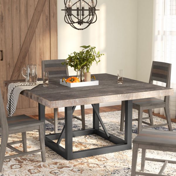 51 Farmhouse Dining Tables For, Rustic Bar Height Dining Table