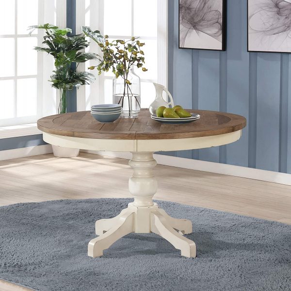 51 Farmhouse Dining Tables For, Small Round Farmhouse Dining Table And Chairs