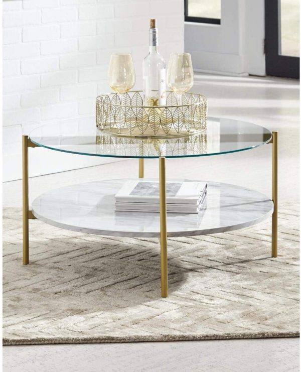 51 White Coffee Tables To Refresh Your, White Coffee Table With Glass Top Storage