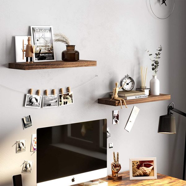 51 Floating Shelves To Reinvigorate, Wood Decorative Wall Shelves Bedroom