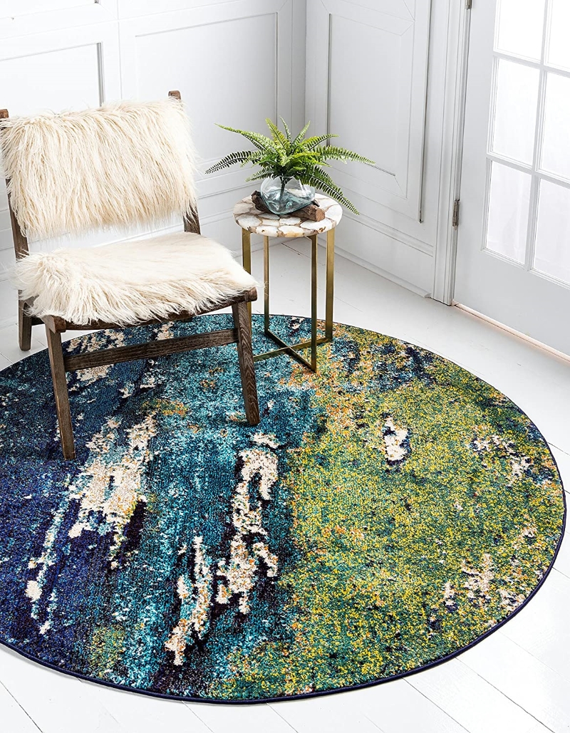 51 Round Rugs To Update Your Rooms For, How Big Is A 6 Foot Round Rug