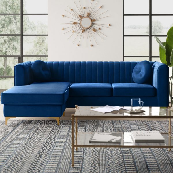 51 Small Sofas For Stylish Space Saving, Blue Leather Tuxedo Sofa Set
