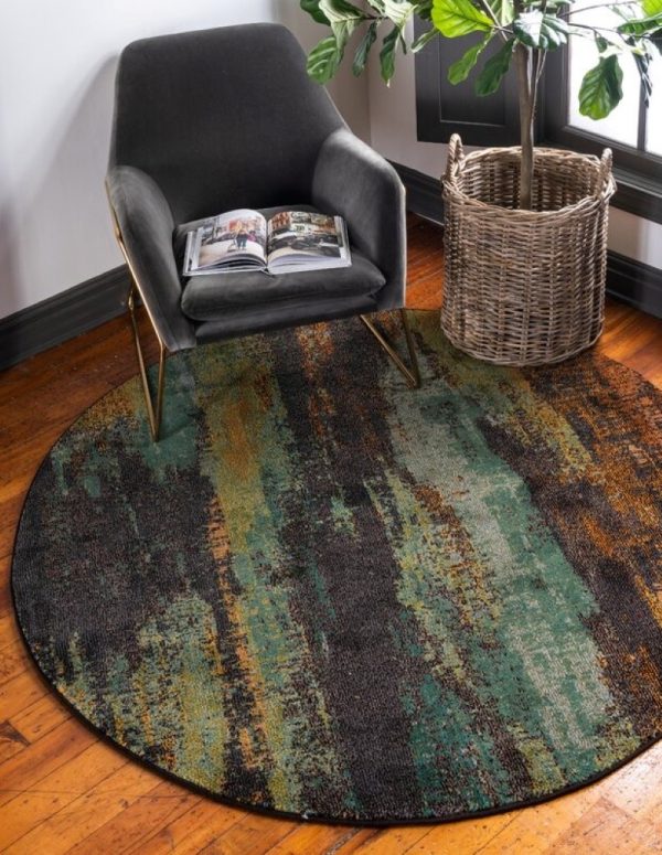51 Round Rugs To Update Your Rooms For, Grey And Brown Circle Rug