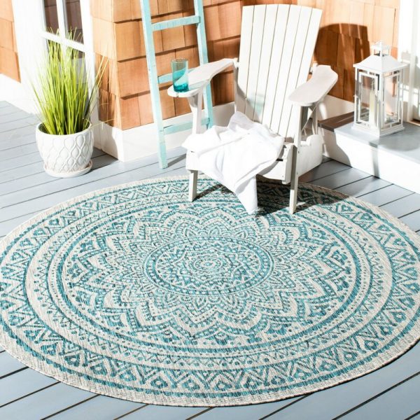 51 Round Rugs To Update Your Rooms For, Orange And Turquoise Round Rugs