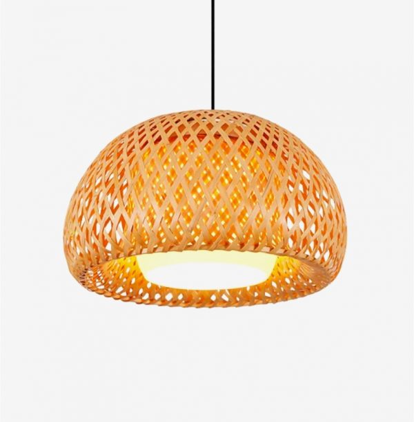 57 Rattan Pendant Lights To Catch The Hottest Trends - Rattan Cloche Pendant Ceiling Light Fixture