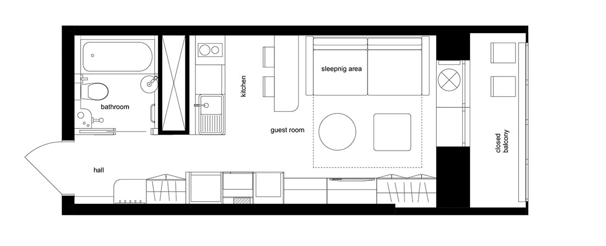 Entrar en casas súper pequeñas de menos de 30 m2 (con planos de planta)