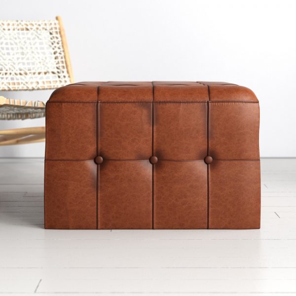 51 Ottomans With Sophisticated Style, Small Square Leather Ottoman Coffee Table