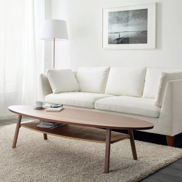 51 Oval Coffee Tables For Curvaceous, What Size Coffee Table For 90 Inch Sofa