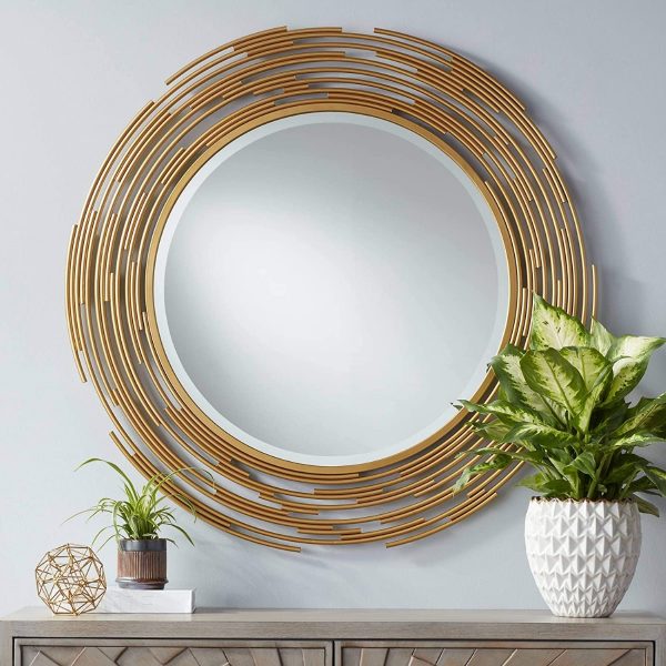 51 Round Mirrors To Reflect Your Face, Round Mirror Gold Frame