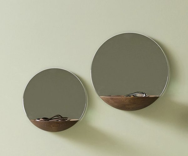 51 Round Mirrors To Reflect Your Face And Style - Round Copper Wall Shelf With Mirror
