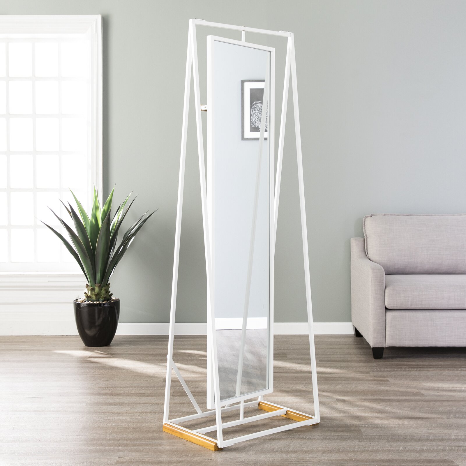 51 Full Length Mirrors To Flatter Your, White Framed Mirror For Living Room