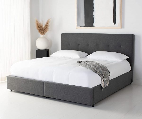 51 Upholstered Beds To Crown Your, Padded Headboard Bed With Storage