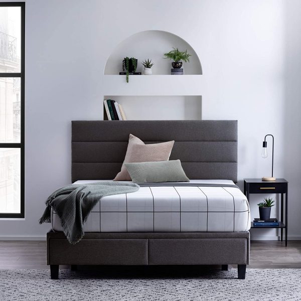 51 Upholstered Beds To Crown Your, Padded Headboard Bed With Storage