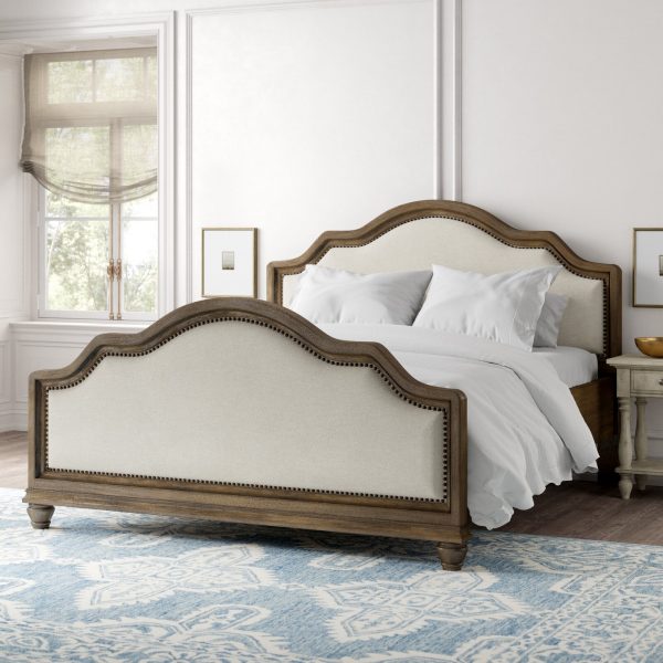51 Upholstered Beds To Crown Your, Wood Fabric King Bed