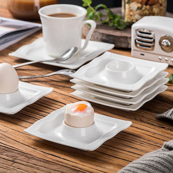dawn Zuperzozial 1400226 1400251 Colourful Breakfast Set Raw Earth Collection: 6 x Egg Cups 100% Organic 6 x Spoons 