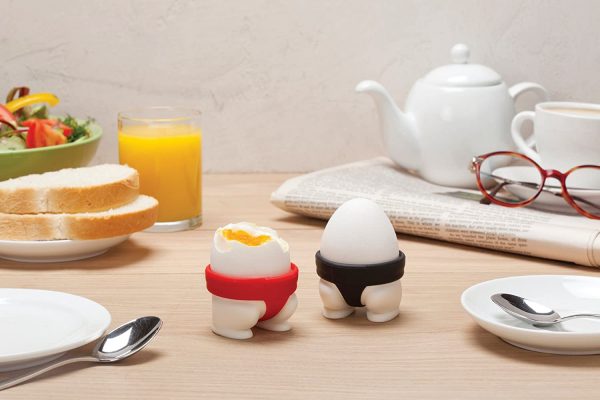 YJYdada Egg Cup Funky Design Kids Gifts Knight Decor Home Kitchen Spoon Eggs Hold 