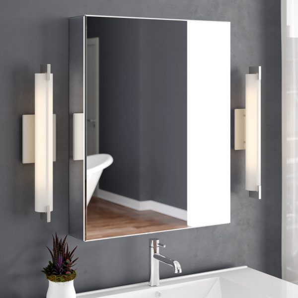 51 Bathroom Mirrors To Complete Your, Double Sliding Mirror Medicine Cabinet
