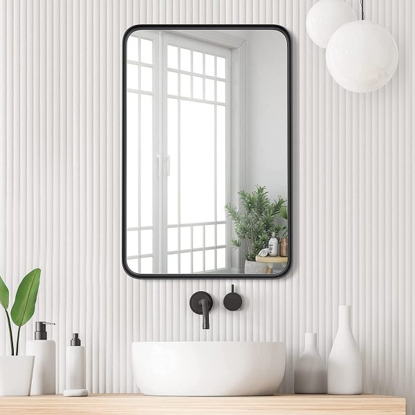51 Bathroom Mirrors To Complete Your, Black Pull Out Mirror For Bathroom