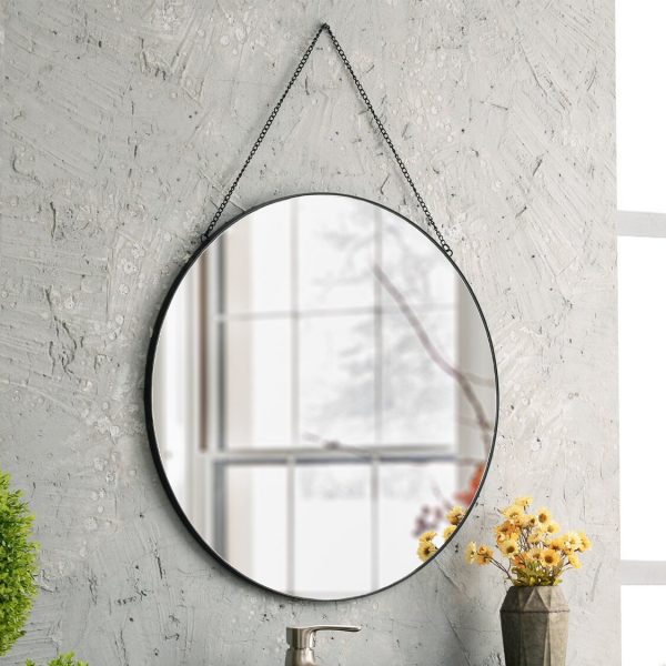 51 Bathroom Mirrors To Complete Your, Round Mirror In Small Bathroom