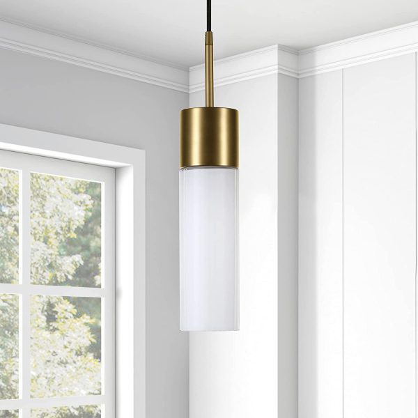 Pair of Modern Black & Gold Wall Light Fittings with a Smoked Effect Glass Shade 