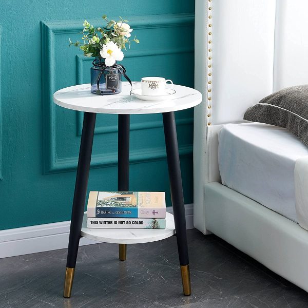 51 Round Side Tables With Designer, Teal Side Table With Drawer