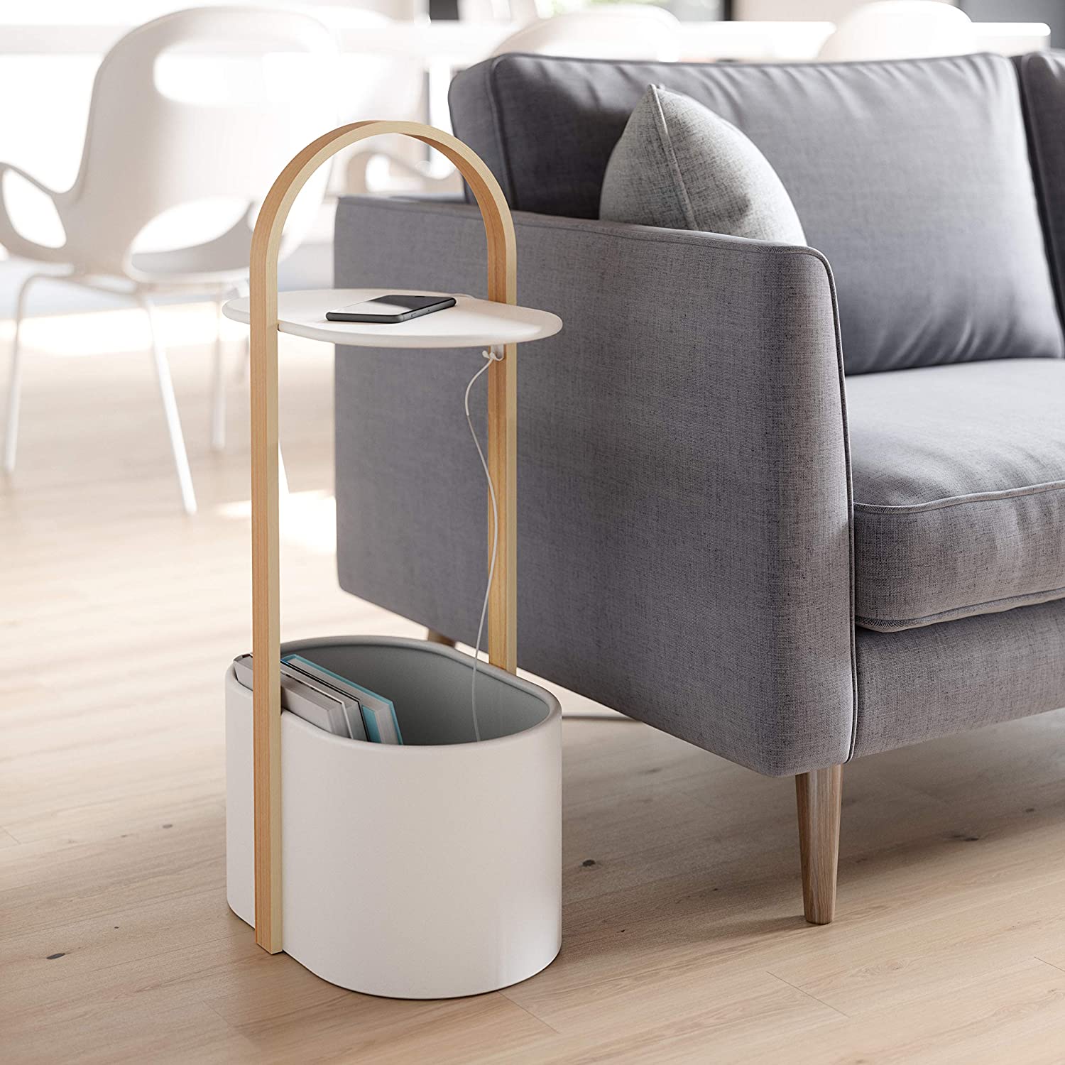 51 Side Tables With Storage For Smart, White End Tables With Built In Lamps