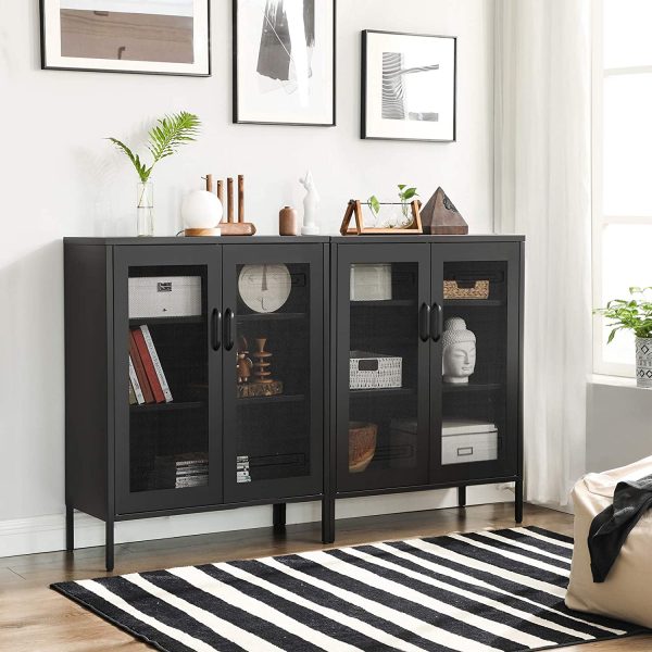 51 Bookcases To Organize Your Personal, Black Modern Bookcase With Doors