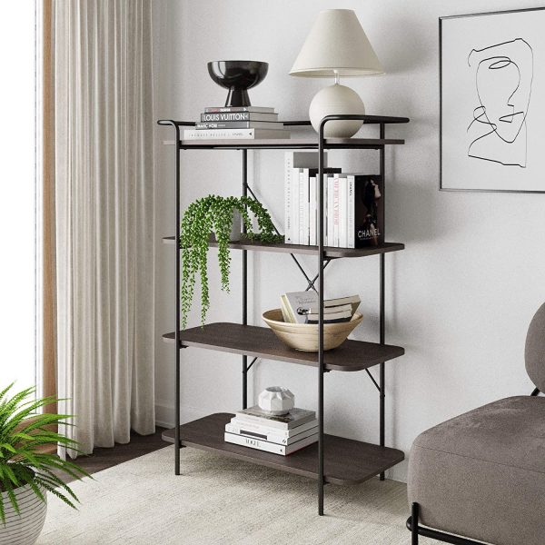 51 Bookcases To Organize Your Personal, Modern Dark Wood Bookcase
