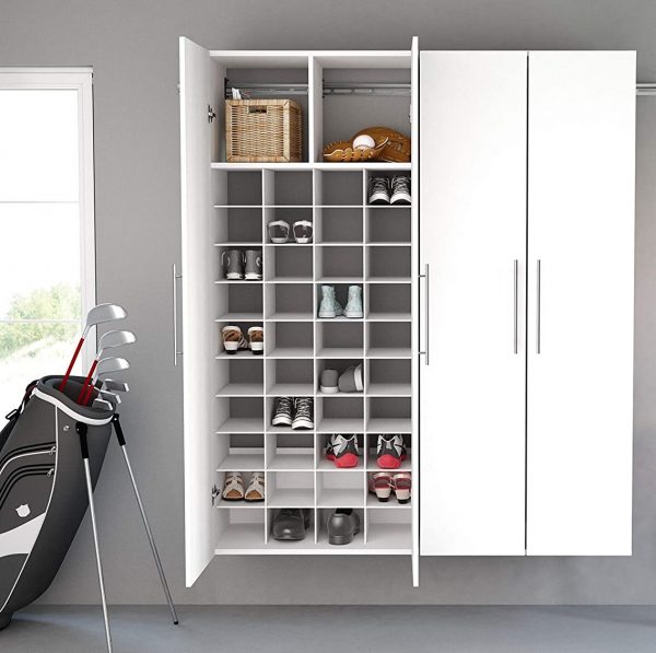 51 Shoe Cabinets To Keep Your Footwear, Tall White Shoe Cabinet With Doors