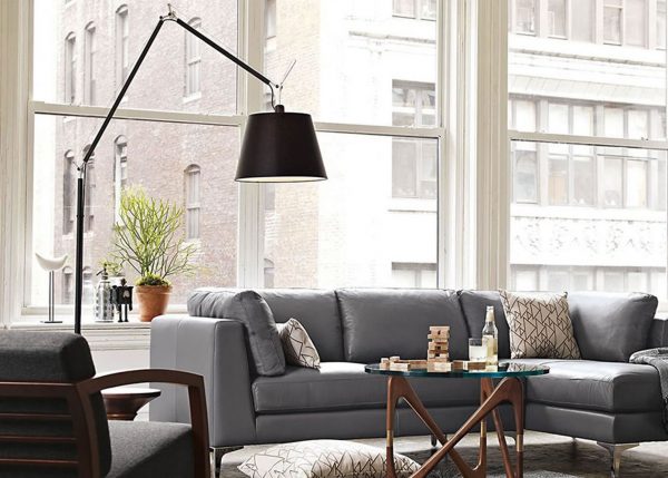 51 Floor Lamps For Your Living Room, Black Over Sofa Lamp