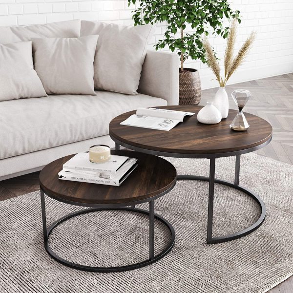 51 Wooden Coffee Tables To Anchor Your, Round Coffee Tables For Living Room