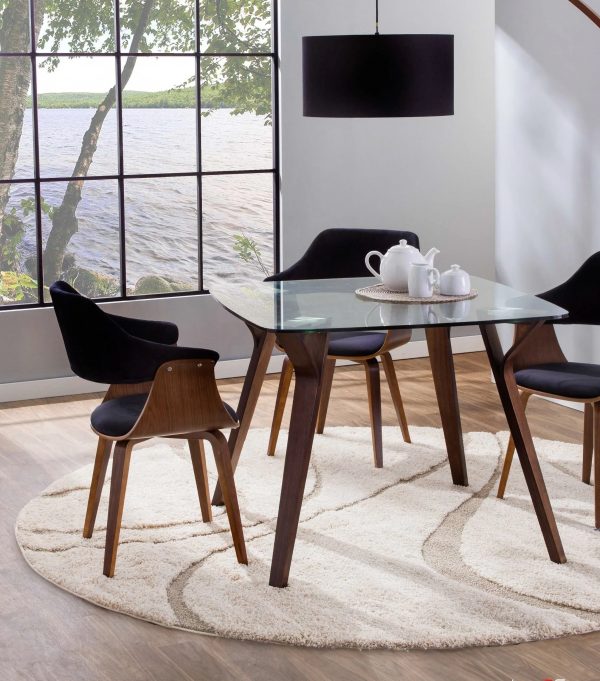 51 Wooden Dining Tables To Set The, Glass Wood Dining Table Design