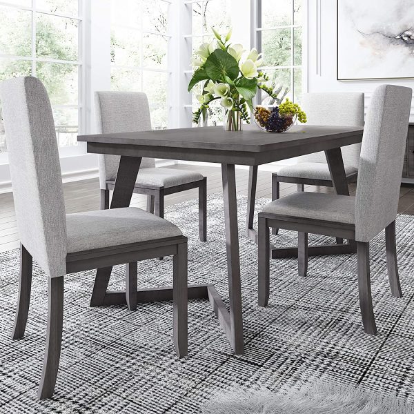 51 Wooden Dining Tables To Set The, Grey Wood Dining Table Set
