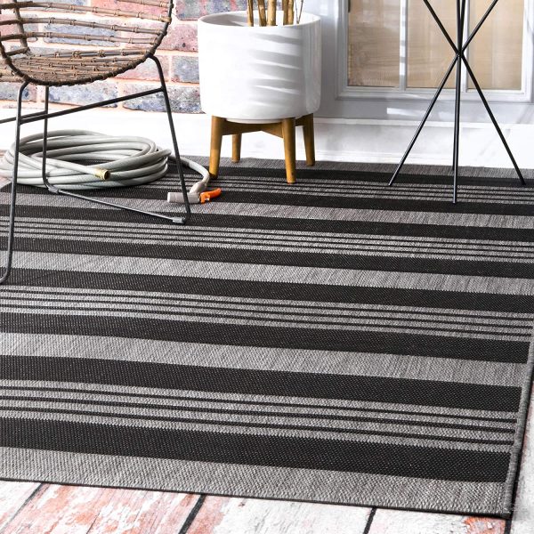 51 Outdoor Rugs To Make Your Patio Feel, Striped Round Outdoor Rugs